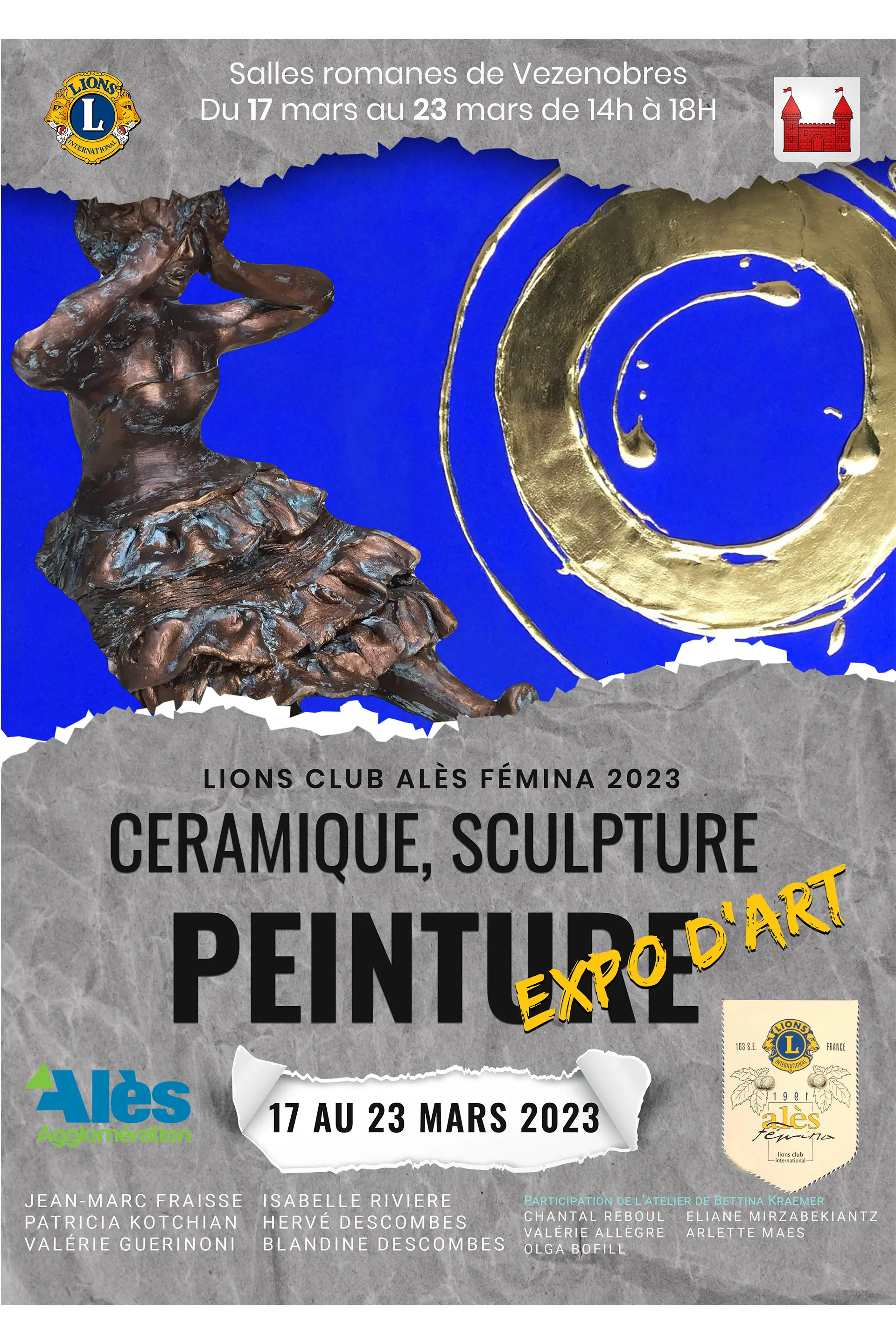 Affiche pour exposition expo d'arts